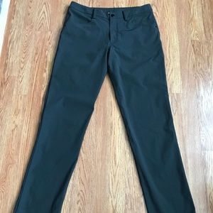Lululemon Mens ABC Pant Slim Dark Gray SZ 34 TALL